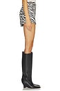 view 3 of 6 Ellis Shorts in Thin Black And White Zebra