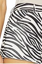 view 6 of 6 Ellis Shorts in Thin Black And White Zebra