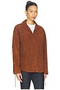 view 4 of 6 CHAQUETA JEBEL in Camel Suede