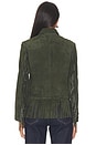 view 5 of 5 CHAQUETA SUEDE in Olive Suede