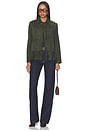 view 6 of 5 CHAQUETA SUEDE in Olive Suede