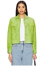 view 1 of 5 Shirt Jacket in Apple Green