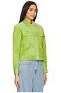 view 3 of 5 Shirt Jacket in Apple Green