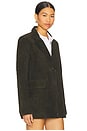 view 2 of 4 BLAZER DE CAMURÇA MADALENA in Olive Green