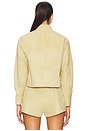 view 4 of 5 x REVOLVE Cropped Suede Jacket in Butter Yellow