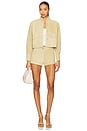 view 5 of 5 x REVOLVE Cropped Suede Jacket in Butter Yellow
