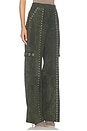 view 2 of 6 Studded Sammy Pants in Olive Suede