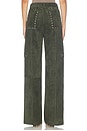 view 5 of 6 Studded Sammy Pants in Olive Suede