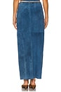 view 4 of 6 Berlin Long Skirt in Jean Blue