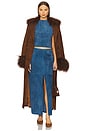 view 5 of 6 Berlin Long Skirt in Jean Blue
