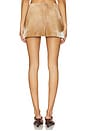 view 4 of 6 Cowhide Mini Skirt in Beige