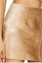 view 6 of 6 Cowhide Mini Skirt in Beige