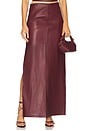 view 1 of 6 SAIA MAXI DE COURO LAUREL in Burgundy