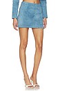 view 2 of 6 Tellier Skirt in Jean Blue