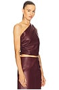 view 2 of 4 Laurel Leather Top in Burgundy