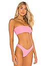 view 2 of 4 Signature Bandeau Bikini Top in Hot Pink