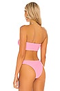 view 3 of 4 Signature Bandeau Bikini Top in Hot Pink