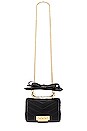 view 5 of 5 Soft Earthette Mini Chain Shoulder Bag in Black
