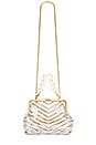 view 5 of 5 Lacey Pearl Frame Clutch in Clear
