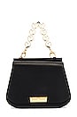 view 1 of 5 Chantalle Saddle Chain Crossbody Bag in Black