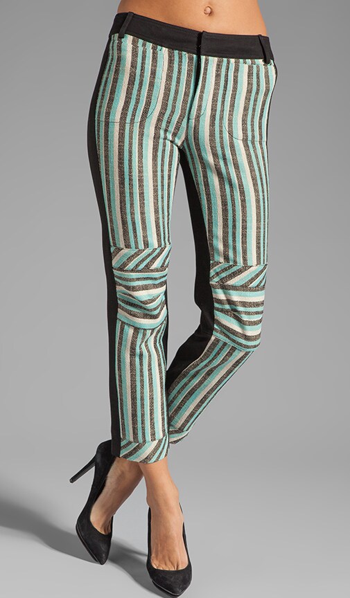 Knee Seam Detail Slim Pant