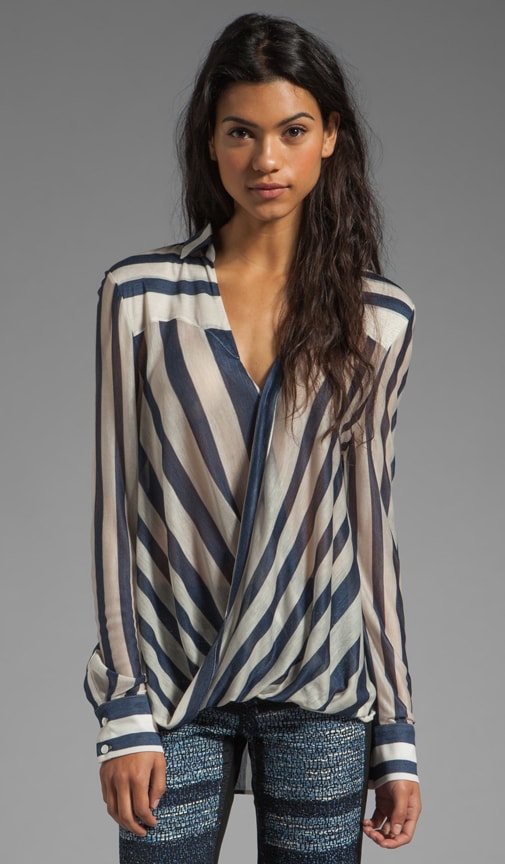 Draped Front Blouse
