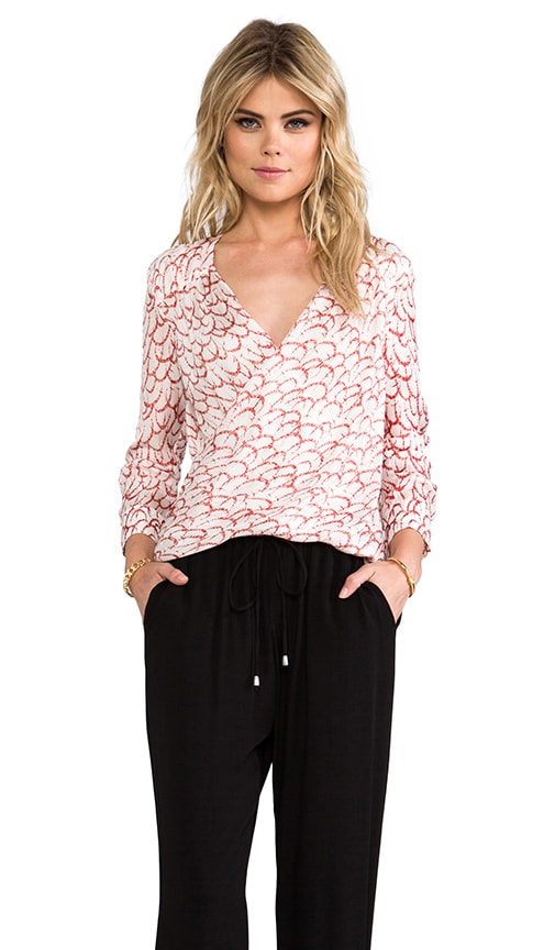 Draped Front Blouse