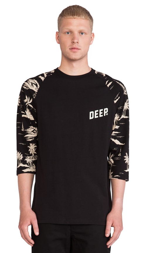 Black Sands 3/4 Sleeve Baseball Tee