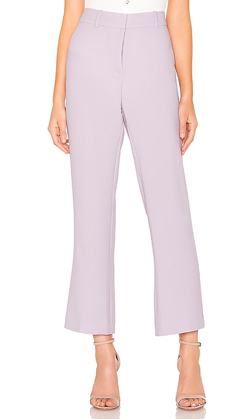 Textured Crepe Mini Kick Flare Pant