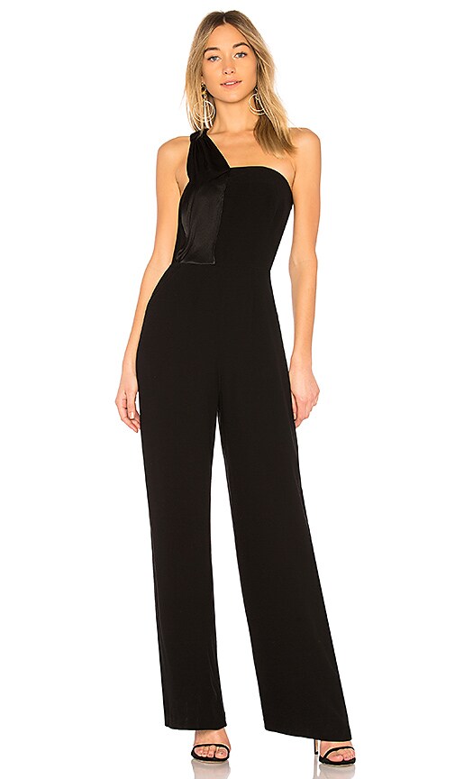 1 state black jumpsuit