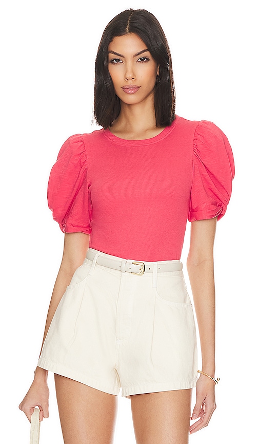 1.state Puff Sleeve Tee In Pink