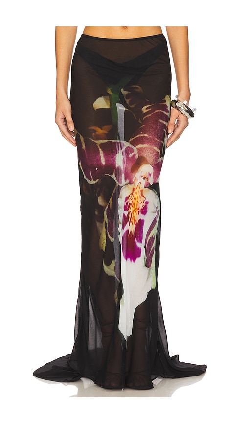 1xblue Maxi Skirt In Purple