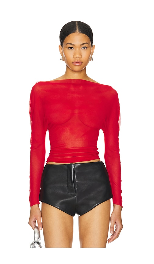 1XBLUE Mesh Top in Red