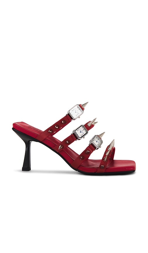 Shop 1xblue Watch Your Step Heels In Red