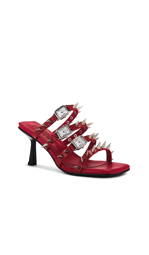 Shop 1xblue Watch Your Step Heels In Red