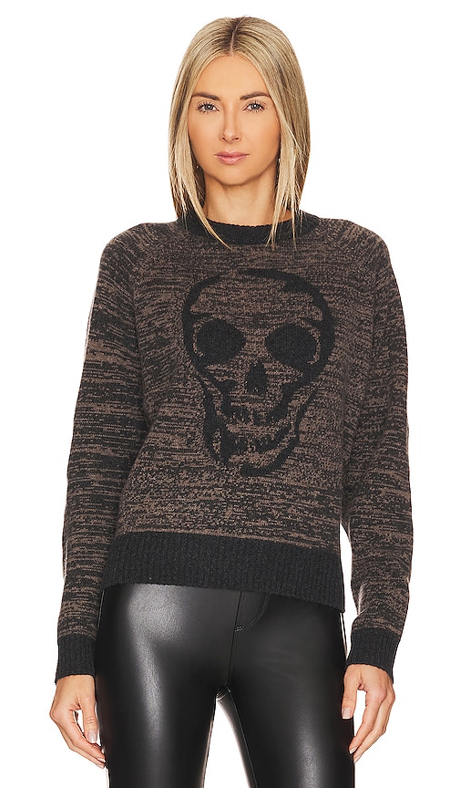 27 miles malibu Edna Skull Sweater in Black