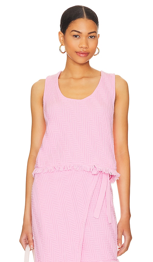 27 miles malibu Cassie Tank in Pink Diamond