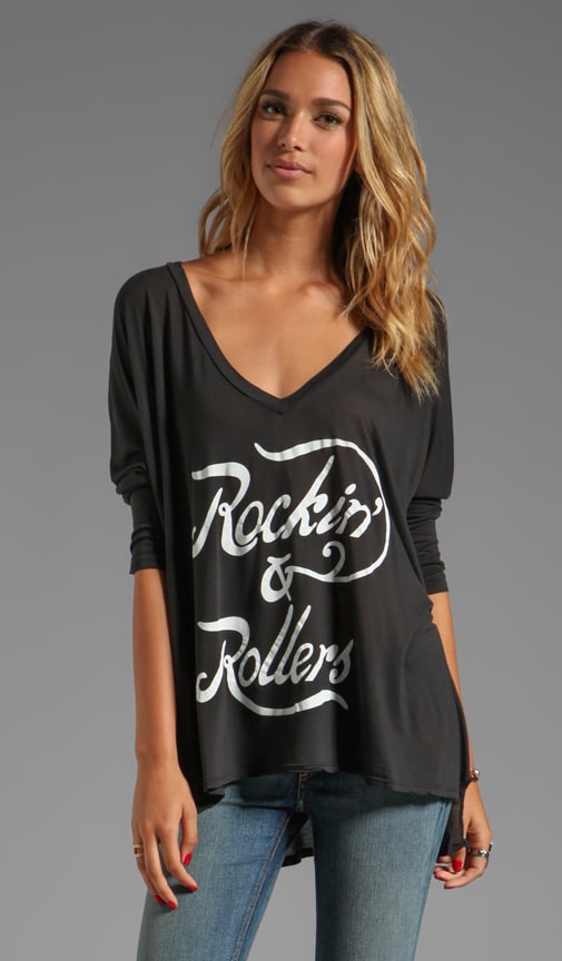 Rollers Tiered Hem V-Neck Tunic