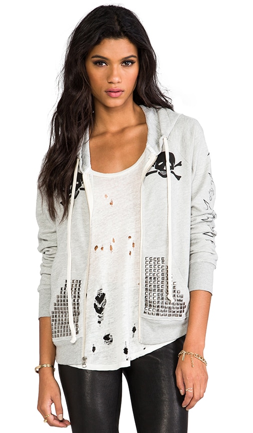 Skull Flag Basic Zip Hoodie