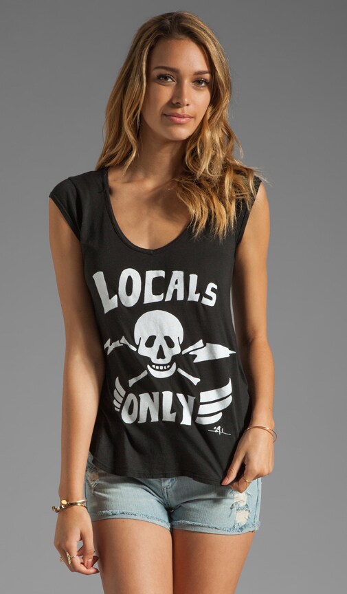 Locals Only Scoop Neck Tee