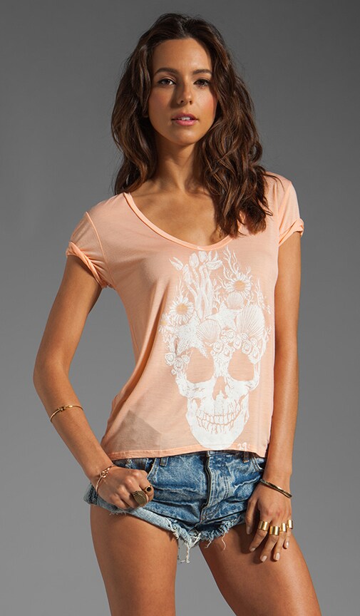 Sea Skull Uneven Hem Tee
