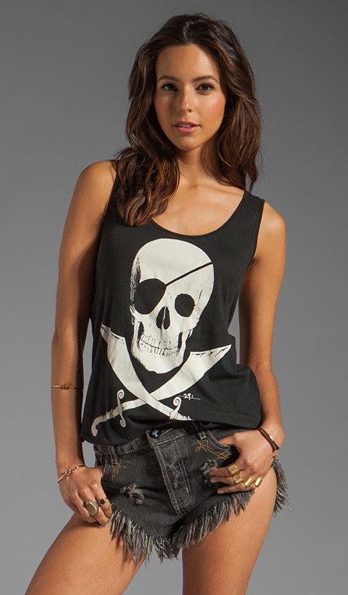Pirate Skull Criss Cross Tank