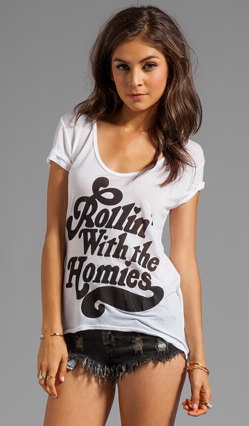 EXCLUSIVE Rollin' with the Homies Uneven Hem Tee