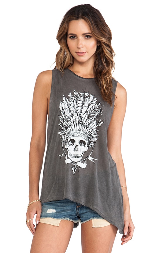 Chief Skull Asymmetrical Muscle Tee