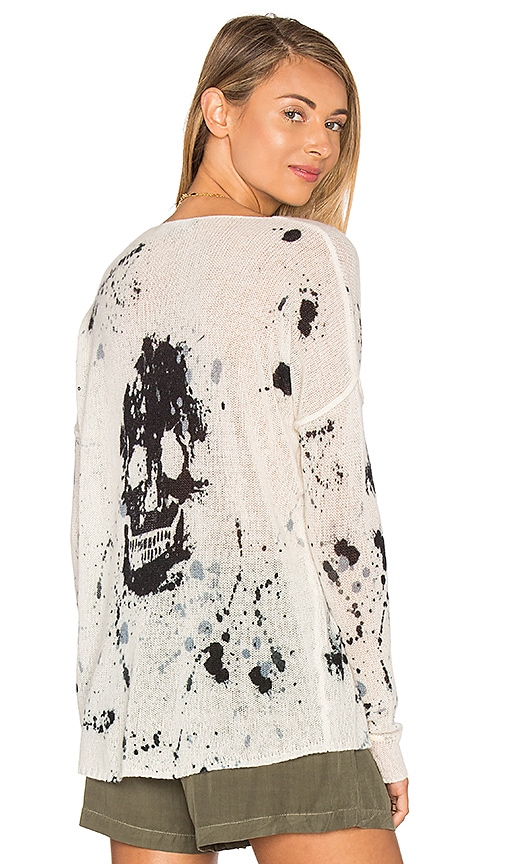Spark Cashmere Skull Sweater