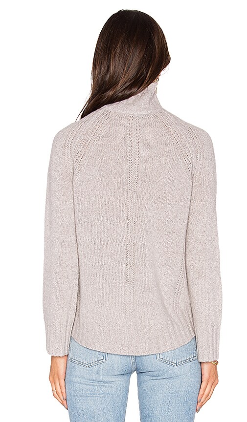 heathered sherpa turtleneck tunic