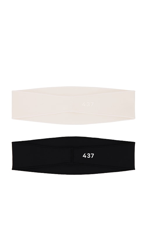 Shop 437 The Headband In 黑色&奶油色