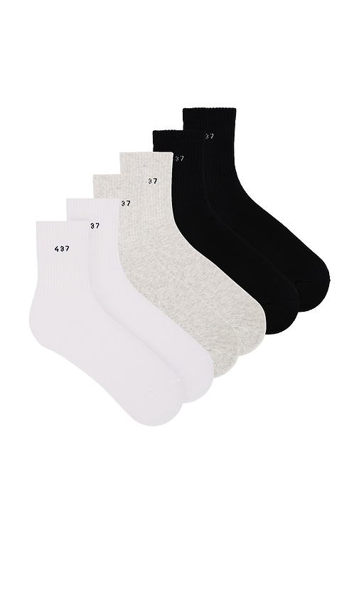 Shop 437 The Socks In Black  Grey  & White