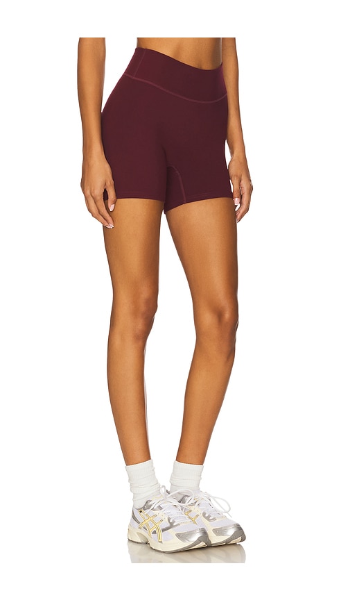 437 The Essentials Short In Burgundy
