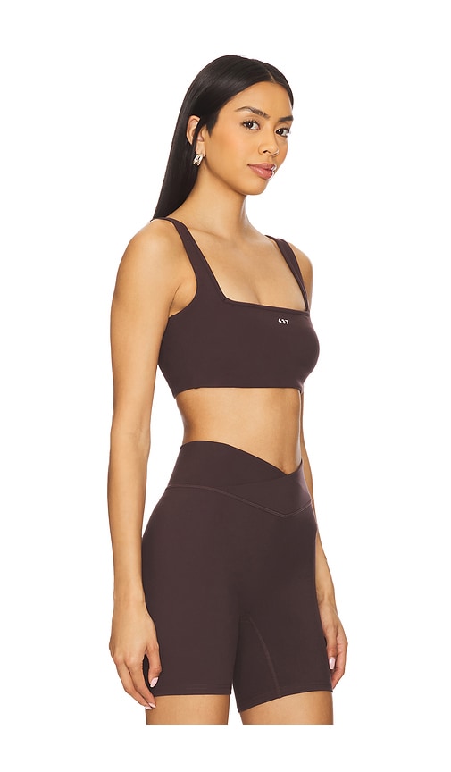 437 The Square Sports Bra In Espresso